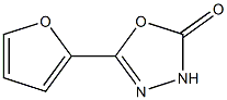 5-(2-Furyl)-1,3,4-oxadiazol-2(3H)-one 结构式