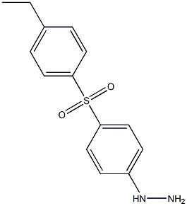 [4-[(4-ETHYLPHENYL)SULFONYL]PHENYL]HYDRAZINE 结构式