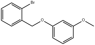 1-Bromo-2-[(3-methoxyphenoxy)methyl]benzene 结构式