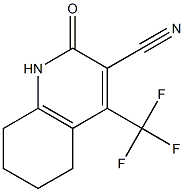 3-CYANO-5,6,7,8-TETRAHYDRO-4-TRIFLUOROMETHYL-2(1H)-QUINOLONE 结构式