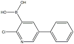 2-CHLORO-5-PHENYLPYRIDINE-3-BORONIC ACID 结构式