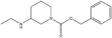 3-Ethylamino-piperidine-1-carboxylic acid benzyl ester 结构式