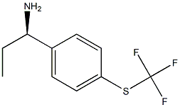 (1R)-1-[4-(TRIFLUOROMETHYLTHIO)PHENYL]PROPYLAMINE 结构式