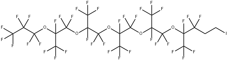 1-IODO-1H,1H,2H,2H-PERFLUORO(4,7,10,13,16-PENTAMETHYL-5,8,11,14,17-PENTAOXAEICOSANE) 结构式