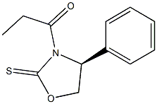 (S)-4-PHENYL-3-PROPIONYL-1,3-OXAZOLIDINE-2-THIONE 结构式