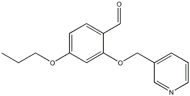 4-PROPOXY-2-(PYRIDIN-3-YLMETHOXY)BENZALDEHYDE 结构式