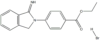 ETHYL 4-(1-IMINO-1,3-DIHYDRO-2H-ISOINDOL-2-YL)BENZOATE HYDROBROMIDE 结构式
