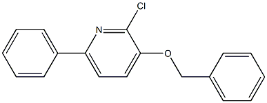 3-Benzyloxy-2-chloro-6-phenylpyridine 结构式