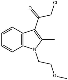 2-CHLORO-1-[1-(2-METHOXY-ETHYL)-2-METHYL-1H-INDOL-3-YL]-ETHANONE 结构式