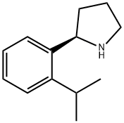 (2R)-2-[2-(METHYLETHYL)PHENYL]PYRROLIDINE 结构式