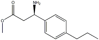 METHYL (3R)-3-AMINO-3-(4-PROPYLPHENYL)PROPANOATE 结构式