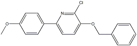 3-BENZYLOXY-2-CHLORO-6-(4-METHOXYPHENYL)-PYRIDINE 结构式