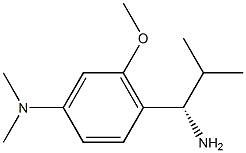 [4-((1S)-1-AMINO-2-METHYLPROPYL)-3-METHOXYPHENYL]DIMETHYLAMINE 结构式