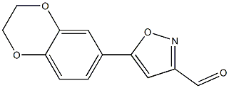 5-(2,3-DIHYDROBENZO[B][1,4]DIOXIN-6-YL)ISOXAZOLE-3-CARBALDEHYDE 结构式