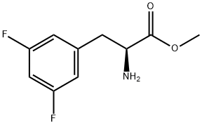 METHYL (2S)-2-AMINO-3-(3,5-DIFLUOROPHENYL)PROPANOATE 结构式