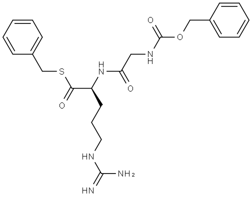 Z-GLY-ARG-THIOBENZYL ESTER 结构式