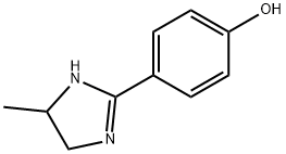 4-(4-甲基-4,5-二氢-1H-咪唑-2-基)苯酚 结构式