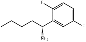 (1R)-1-(2,5-DIFLUOROPHENYL)PENTYLAMINE 结构式