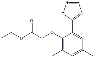 ETHYL 2-(2-(ISOXAZOL-5-YL)-4,6-DIMETHYLPHENOXY)ACETATE 结构式