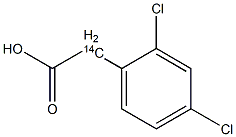 2-(2,4-DICHLOROPHENYL) ACETIC ACID-2-14C 结构式