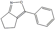 3-PHENYL-5,6-DIHYDRO-4H-CYCLOPENTA[C]ISOXAZOLE 结构式