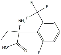 (2R)-2-AMINO-2-[6-FLUORO-2-(TRIFLUOROMETHYL)PHENYL]BUTANOIC ACID 结构式
