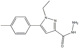 1-ETHYL-5-P-TOLYL-1H-PYRAZOLE-3-CARBOHYDRAZIDE 结构式