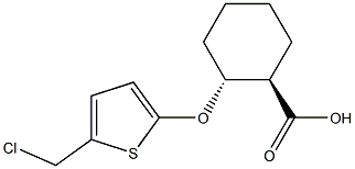 TRANS-2-(2-CHLORO-5-THENOYL)CYCLOHEXANE-1-CARBOXYLIC ACID 结构式