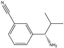 3-((1S)-1-AMINO-2-METHYLPROPYL)BENZENECARBONITRILE 结构式