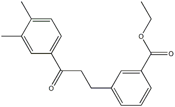 3-(3-CARBOETHOXYPHENYL)-3',4'-DIMETHYLPROPIOPHENONE 结构式