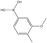 3-甲氧基-4-甲基苯硼酸 结构式