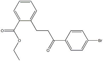 4'-BROMO-3-(2-CARBOETHOXYPHENYL)PROPIOPHENONE 结构式