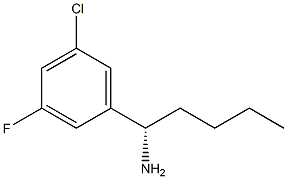 (1S)-1-(5-CHLORO-3-FLUOROPHENYL)PENTYLAMINE 结构式