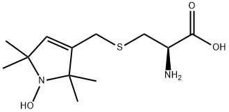 L-2-AMINO-3-[THIOMETHYL-1-(1-OXYL-2,2,5,5-TETRAMETHYL-3-PYRROLINYL)]PROPIONIC ACID 结构式