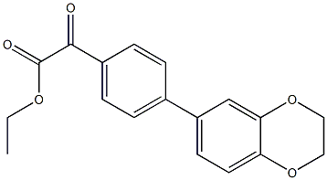 Ethyl 4-[3,4-(ethylenedioxy)phenyl]benzoylformate 结构式