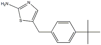 5-(4-TERT-BUTYLBENZYL)-1,3-THIAZOL-2-AMINE 结构式