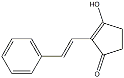 3-HYDROXY-2-STYRYLCYCLOPENT-2-ENONE 结构式