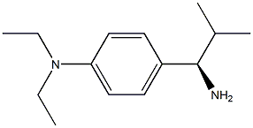 [4-((1R)-1-AMINO-2-METHYLPROPYL)PHENYL]DIETHYLAMINE 结构式