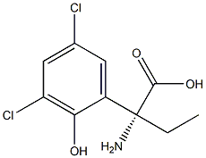 (2R)-2-AMINO-2-(3,5-DICHLORO-2-HYDROXYPHENYL)BUTANOIC ACID 结构式