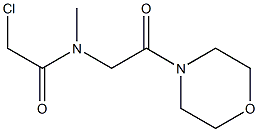 2-CHLORO-N-METHYL-N-(2-MORPHOLIN-4-YL-2-OXOETHYL)ACETAMIDE 结构式