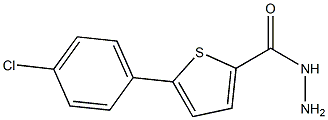 5-(4-CHLOROPHENYL)THIOPHENE-2-CARBOHYDRAZIDE 结构式