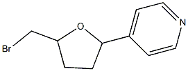 4-(5-Bromomethyl-tetrahydrofuran-2-yl)pyridine 结构式