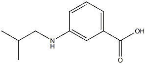 3-(ISOBUTYLAMINO)BENZOIC ACID 结构式