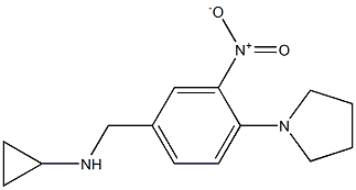 (1S)CYCLOPROPYL(3-NITRO-4-PYRROLIDINYLPHENYL)METHYLAMINE 结构式