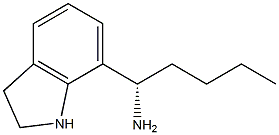 (1S)-1-INDOLIN-7-YLPENTYLAMINE 结构式