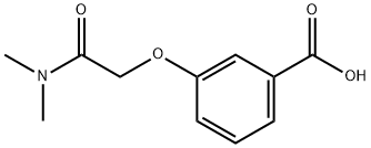3-[(二甲基氨基甲酰基)甲氧基]苯甲酸 结构式