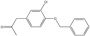 4-BENZYLOXY-3-CHLOROPHENYLACETONE 结构式