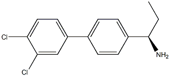 (1R)-1-[4-(3,4-DICHLOROPHENYL)PHENYL]PROPYLAMINE 结构式