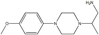 2-[4-(4-METHOXYPHENYL)PIPERAZIN-1-YL]PROPAN-1-AMINE 结构式