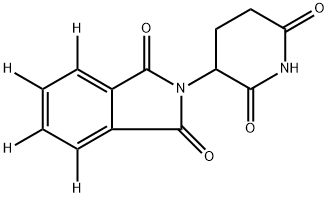 沙利度胺-D4 结构式